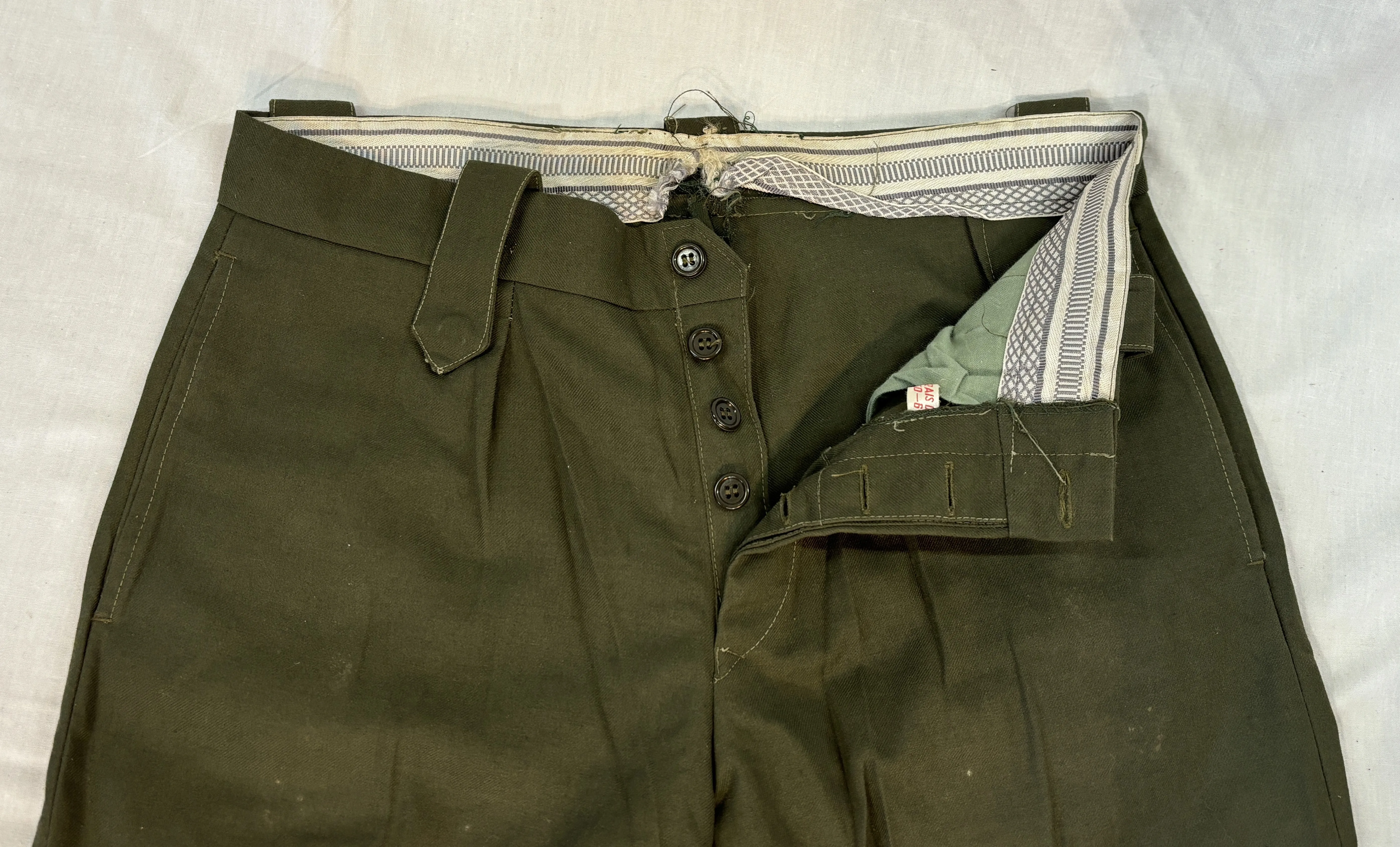 Vintage Italian Service Uniform Trousers