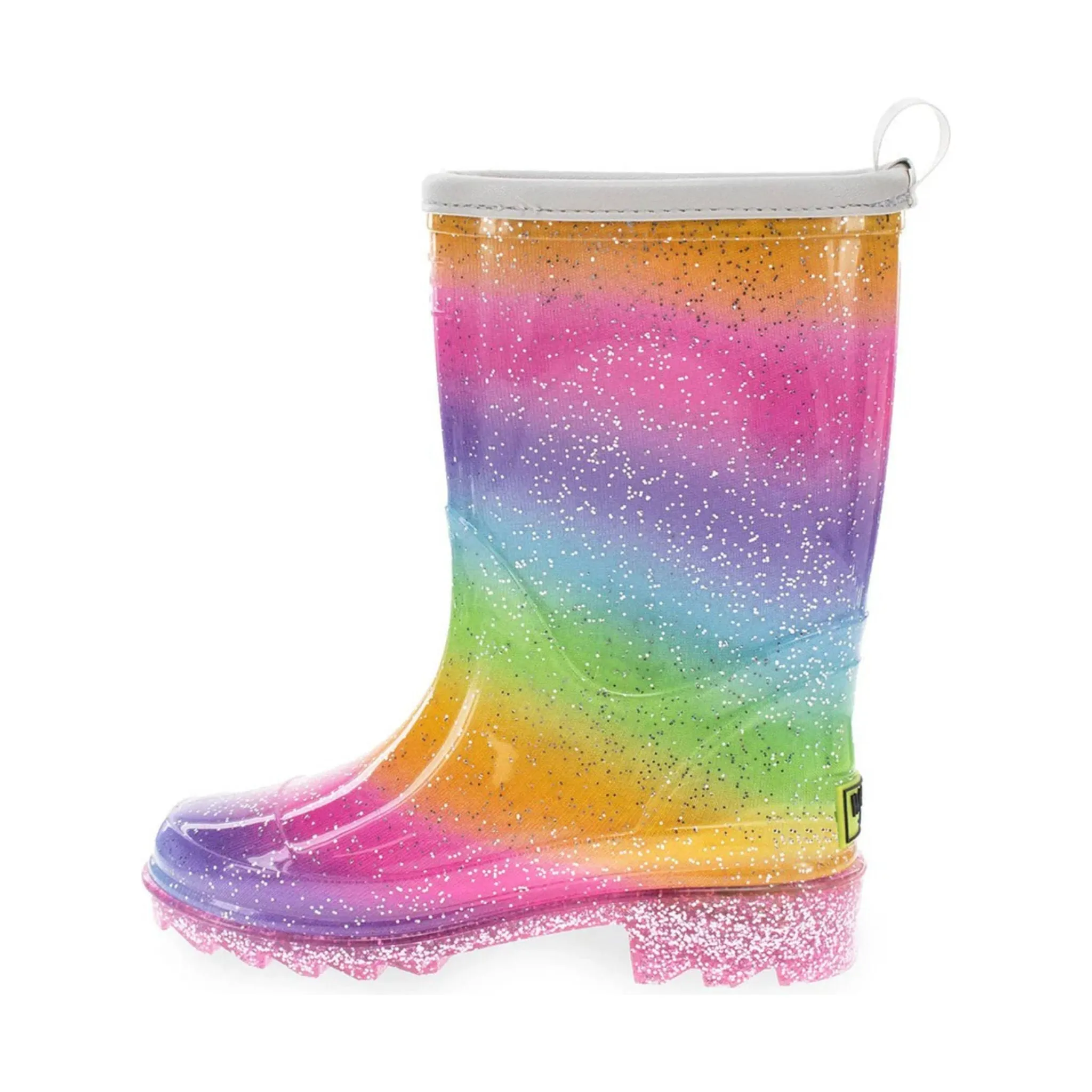 Western Chief Kids' Ombre Faux Fur Rain Boots - Multi Sparkle