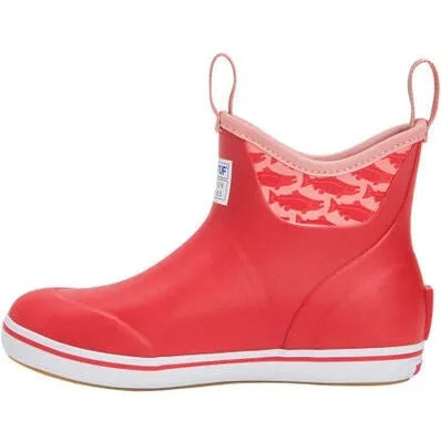 Xtratuf Women's Salmon Sisters 6" WP Ankle Deck Boot -Red- XWAB6KS